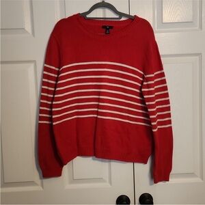 GAP red and white striped sweater - XL